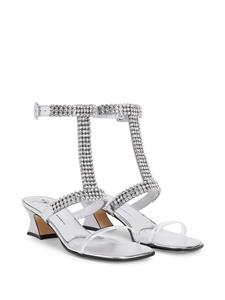 Giuseppe Zanotti Devine sandalen met kristal - Zilver