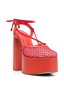 Schutz Leren sandalen - Rood