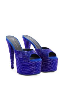 Giuseppe Zanotti Aida sandalen met plateauzool - Blauw