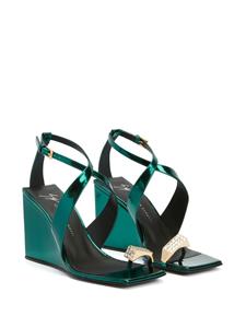 Giuseppe Zanotti Nihao ring sandalen - Groen