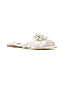 Dolce & Gabbana Bianca flat sandals - Grijs