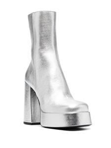 Versace Aevitas laarzen met metallic-effect - Zilver