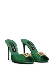 Dolce & Gabbana Stiletto sandalen met logoplakkaat - Groen