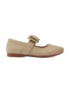 Tulleen Ballerina's met strikdetail - Beige