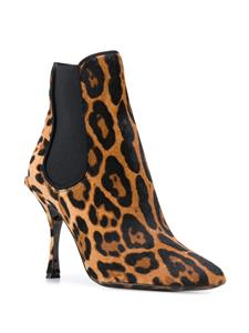 Dolce & Gabbana Laarzen met luipaardprint - Bruin