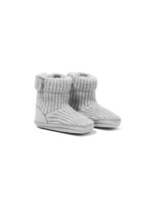 UGG Kids Skylar ribgebreide slippers - Grijs