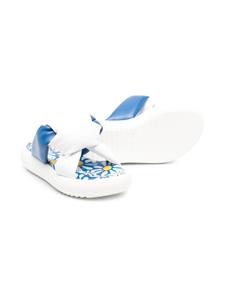 Marni Kids Slippers met bloemenprint - Wit