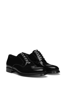 Dolce & Gabbana Derby schoenen met gelakte afwerking - Zwart