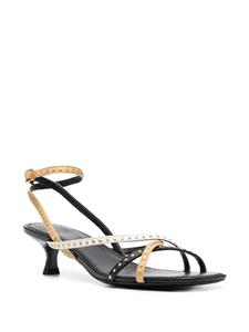 Tory Burch Capri 55mm studded sandals - Zwart