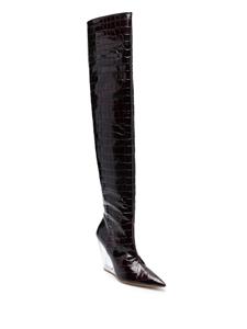 Stuart Weitzman Lucite 100 overknee laarzen - Rood