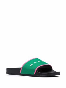 Marni Intarsia slippers - Groen