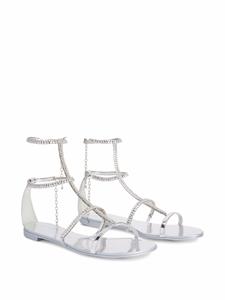 Giuseppe Zanotti Shaula sandalen met open neus - Zilver