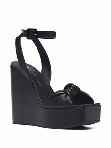 Giuseppe Zanotti Sandalen met plateauzool - Zwart