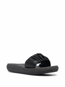Ancient Greek Sandals Scrunchie Taygete sandalen met open neus - Zwart