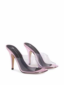 Giuseppe Zanotti Earthshine sandalen met plexi detail - Roze