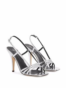 Giuseppe Zanotti Lybra slingback sandalen - Zilver