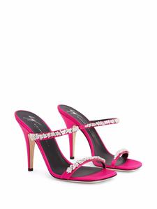 Giuseppe Zanotti Satijnen sandalen - Roze