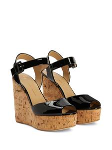 Giuseppe Zanotti Maylin sandalen met plateauzool - Zwart