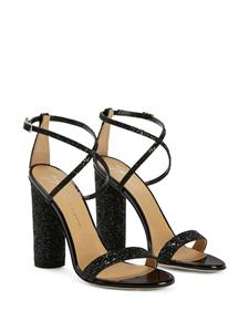 Giuseppe Zanotti Tara sandalen met glitter - Zwart