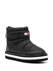 Tommy Jeans Laarzen met logopatch - Zwart