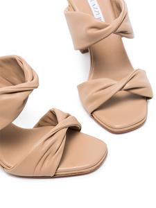 Aquazzura Twist leren sandalen - New nude