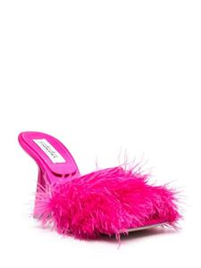 Sebastian Milano Sebastian sandalen met veren afwerking - Roze