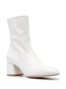 Stuart Weitzman Flareblock enkellaarzen - Wit