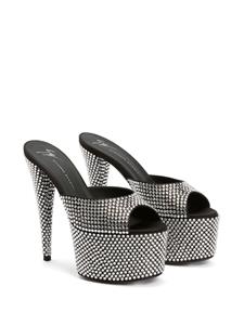 Giuseppe Zanotti GZ Aida sandalen met plateauzool - Zwart