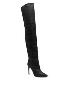 Moschino Overknee laarzen - Zwart
