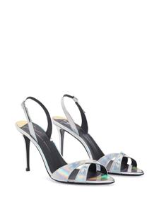 Giuseppe Zanotti Dorotee iriserende sandalen - Zilver