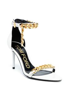 TOM FORD Sandalen verfraaid met ketting - Wit