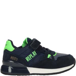 Replay Shoot JR Klittenband Sneaker Jongens Blauw