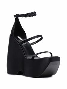 Versace Triplateau sandalen met bandjes - Zwart