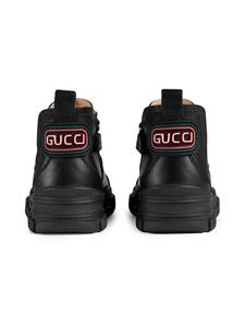 Gucci Kids Enkellaarzen met logopatch - Zwart