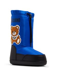 Moschino Kids Snowboots met teddybeerprint - Blauw