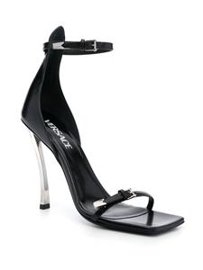 Versace Pin-Point leren sandalen - Zwart