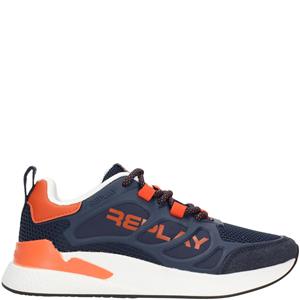Replay Maze Sneaker Jongens Blauw/Oranje