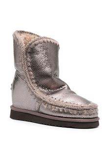 Mou Eskimo metallic enkellaarzen - Roze