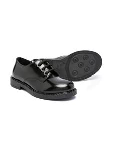 Emporio Armani Kids Leren loafers - Zwart