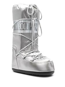 Moon Boot Kids Icon Junior snowboots met veters - Zilver
