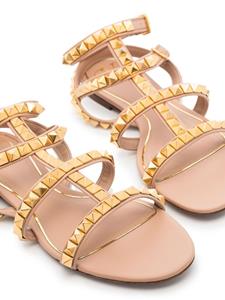 Valentino Rockstud gekooide sandalen - Roze