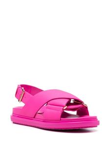 Marni Fussbett sandalen met gekruiste bandjes - Roze