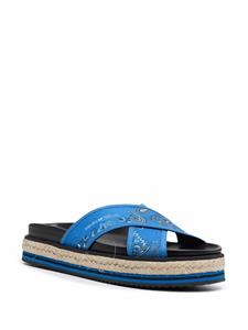 Kenzo Sandalen met print - Blauw