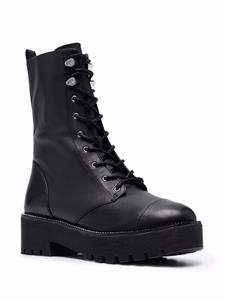 Michael Michael Kors Bryce combat boots met plateauzool - Zwart