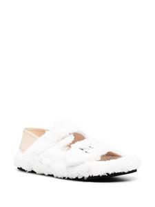 Nº21 Fussbett sandalen met geborduurd logo - Wit