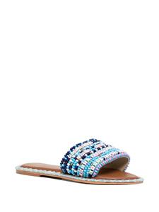 DE SIENA SHOES Resort sandalen met kralen - Blauw