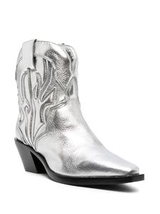 Reformation Metallic cowboylaarzen - Zilver