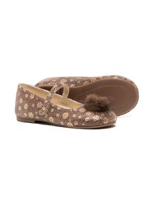 BabyWalker leopard-print ballerina shoes - Bruin