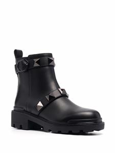 Valentino Roman Stud combat boots - Zwart