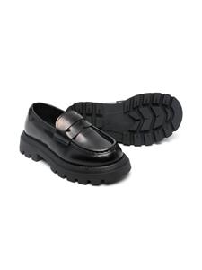 Gallucci Kids Leren loafers - Zwart